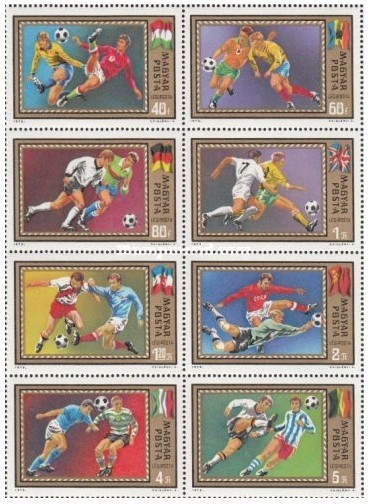Ungaria 1972 - C.E. de fotbal Belgia, serie neuzata