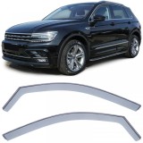 Deflector de vant, protectie &icirc;mpotriva ploii, protectie &icirc;mpotriva vantului, negru fum pentru VW Tiguan 2 AD1 din 16 Performance AutoTuning