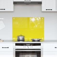 vidaXL Spate de bucătărie Galben 70 x 50 x 0.6 cm sticlă securizată