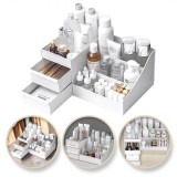 Organizator cosmetice alb, 25.5 x 15.5 x 11.5 cm