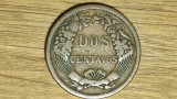 Cumpara ieftin Peru -moneda colectie foarte greu de gasit- 2 centavos 1895 - varietate an unic, America Centrala si de Sud