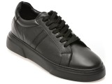 Pantofi sport LOST negri, LST125, din piele naturala