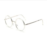 Ochelari rama 3mm transparenta iar lentila fara dioptrii si unisex, Rotunda, Plastic, Transparent