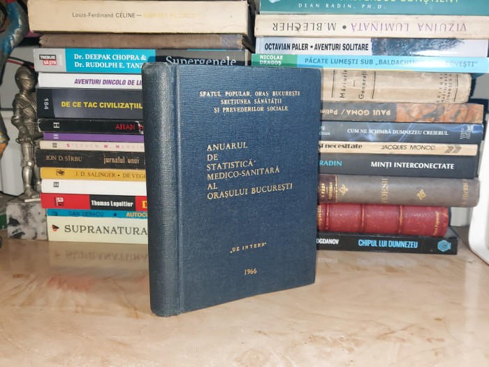ANUARUL DE STATISTICA MEDICO-SANITARA AL ORASULUI BUCURESTI_UZ INTERN , 1966 *