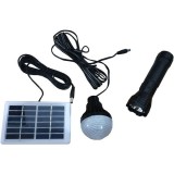 Kit Solar cu Lanterna LED 3W si Bec Led SMD CL-038, CCLAMP