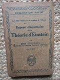 Expose elementaire de la theorie d&#039;Einstein - Jean Becquerel