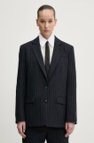 HUGO sacou culoarea albastru marin, un singur rand de nasturi, modelator, 50533842