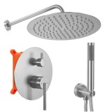 Set de Duș &Icirc;ncastrat Rea Argon Nickel Brush + BOX