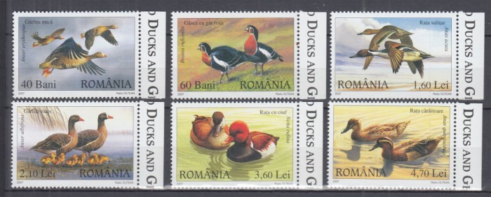 ROMANIA 2007 LP 1771 RATE SI GASTE SALBATICE SERIE MNH