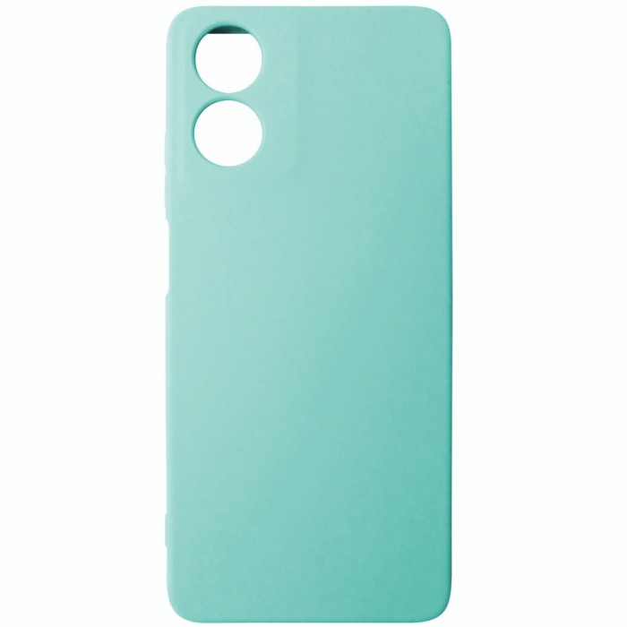Husa silicon TPU Matte turcoaz deschis pentru Motorola Moto G04, G04s, E14