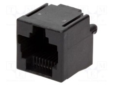 Conector RJ45 soclu drept 8 pini 8p8c THT TE Connectivity 16,51mm