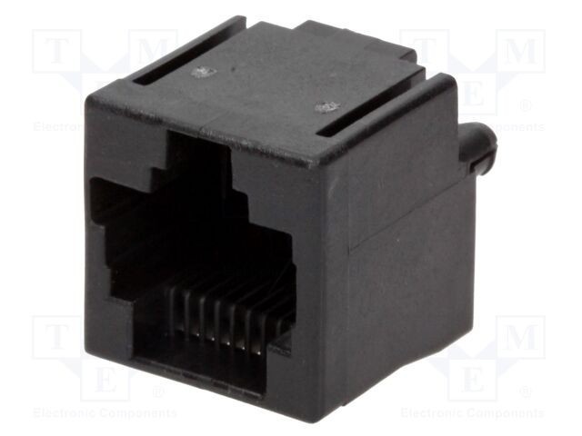 Conector RJ45 soclu drept 8 pini 8p8c THT TE Connectivity 16,51mm