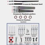 Lumini ambientale dedicate Ford Mondeo 4 2014-2022, RGB Acrilice 22 in 1 Dinamice cu efect symphony, Control din Aplicatie Bluetooth