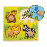 Primul meu puzzle - Safari PlayLearn Toys, BigJigs Toys