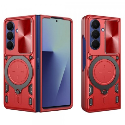 Husa pentru Samsung Galaxy Z Fold7 F966, Techsuit, CamGuard Pro, Rosie foto
