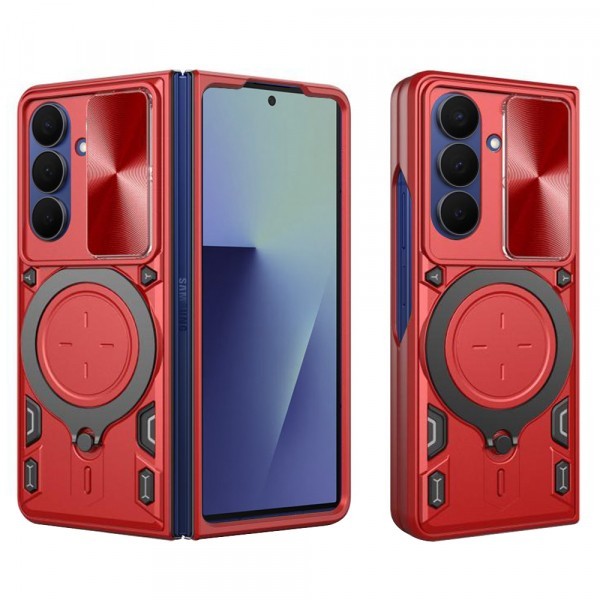 Husa pentru Samsung Galaxy Z Fold7 F966, Techsuit, CamGuard Pro, Rosie
