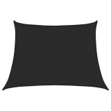 Cumpara ieftin Panza parasolar, negru, 4/5x3 m, HDPE, 160 g/m&sup2;
