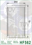 Filtru Ulei HF562 Hiflofiltro Kymco 1541A-KKC3-9000 Cod Produs: MX_NEW HF562