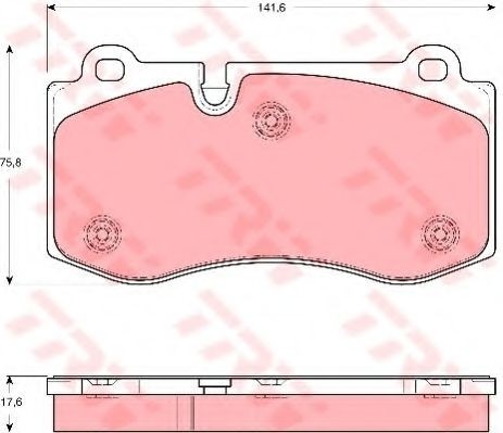 Set placute frana,frana disc MERCEDES E-CLASS (W211) (2002 - 2009) TRW GDB1667