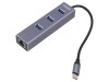 Adaptor USB-Fast Ethernet cu Hub USB 3.1 10/100/1000Mbps