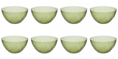 Set boluri, 8 piese, 4 l, Plastic, Verde foto