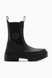 Converse ghete chelsea de piele Chuck Taylor All Star Lugged Heel Nu culoarea negru, cu platformă, A12985C