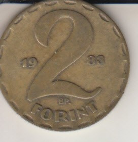 Moneda 2 forinti, R. P. U., 1983
