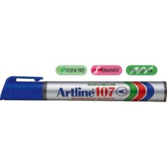 Permanent marker ARTLINE 107, corp plastic, varf rotund 1.5mm - albastru