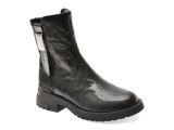 Ghete EPICA negre, RT5735, din piele naturala