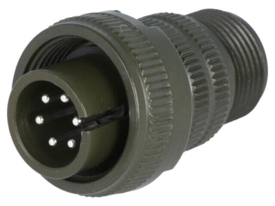 Conector circular Amphenol mufă pe cablu PIN 6 tată lipire MS/DS 13A foto