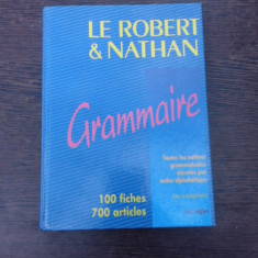 Grammaire, toutes les notions grammaticales classes par ordre alphabetique - Le Robert et Nathan