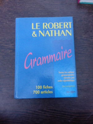 Grammaire, toutes les notions grammaticales classes par ordre alphabetique - Le Robert et Nathan foto