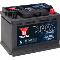 Baterie Yuasa 12V 60AH/640A YBX9000 AGM Start Stop Plus (R+ Standard) 242x175x190 B13 (AGM/Start)