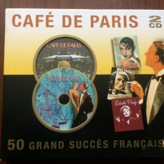 cafe de paris fleur de paris 50 Grands Succes Francais 2CD disc muzica usoara NM