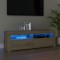 Gossi comoda tv cu lumini led, stejar sonoma, 120x35x40 cm