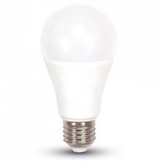 Bec LED E27 9W alb neutru V-TAC, A60 4500K 3 step dimmer foto