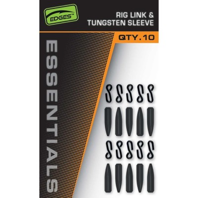 Agrafa Rapida si Manson Fox Edges Rig Link and Tungsten Sleeve, 10buc/pac foto