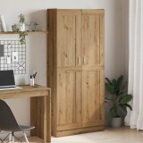 VidaXL Dulap &icirc;nalt, stejar artizanal, 82,5x30,5x185 cm, lemn prelucrat