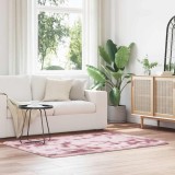 vidaXL Covor shaggy cu pom &icirc;nalt, NAVARRA, roz praf, 120x170 cm 4102825