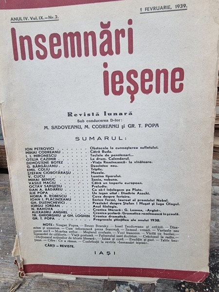 Revista Insemnari Iesene nr.2/1939