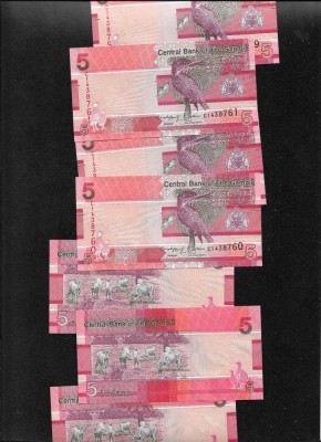 Gambia 5 dalasis 2023 unc pret pe bucata foto