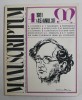 Manuscriptum, Revista Trimestriala, Muzeul Literaturii Romane, Anul XII, Nr. 4, 1981, 189 Pagini, Coperta Brosata