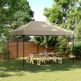 Gossi cort de petrecere pliabil pop-up, taupe, 410x279x315 cm