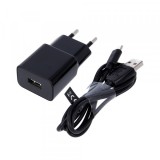 Incarcator Retea Cu Cablu microUSB MaXlife MXTC-01, 10.5W, 2.1A, 1 x USB-A, Negru