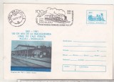 bnk ip 100 ani de la inaugurarea liniei de cale ferata Buzau-Marasesti - statia Buzau 1905 - stampila ocazionala Buzau 1981