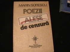 POEZII ALESE DE CENZURA-MARIN SORESCU- foto