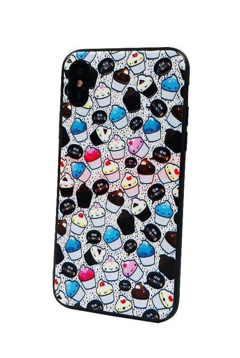 Toc TPU+PC UV Print 3D Samsung Galaxy A10 Cupcakes