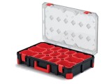 Container colectiv KISTENBERG KTI6040B-CG6U cu cutii negre și capac transparent