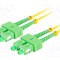 Patch cord fibră optică SC/APC - 5m galben LSZH LANBERG