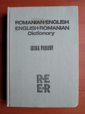 Irina Panovf - Romanian-English / English-Romanian Dictionary (1988) foto